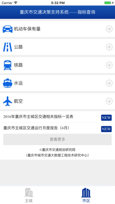 重庆交通指标查询 screenshot 2