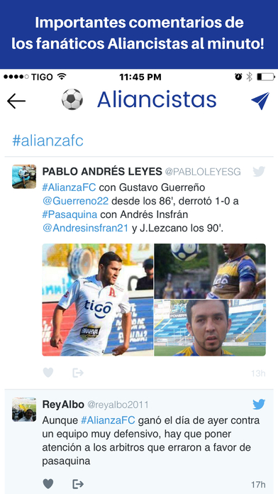 Aliancistas - Alianza Futbol de El Salvador screenshot 2