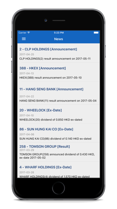 GSW HK Stock Dividends screenshot 3
