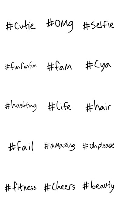 Hashtag sticker - text emoji stickers for iMessage screenshot 3
