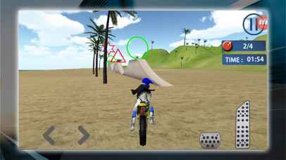 MotoCross Beach Bike Stunts 3D screenshot 4