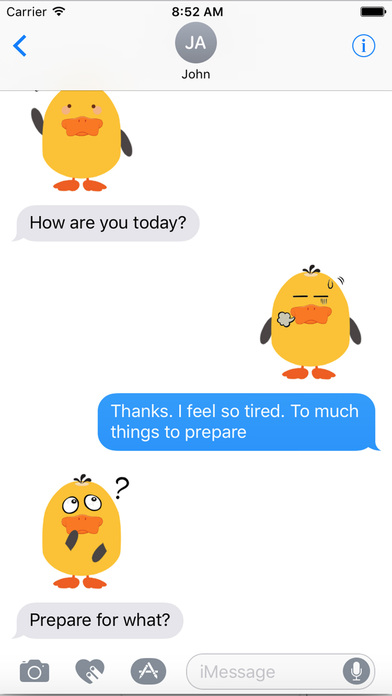 Chubby Duck - Duck Emojis & Stickers Pack screenshot 3