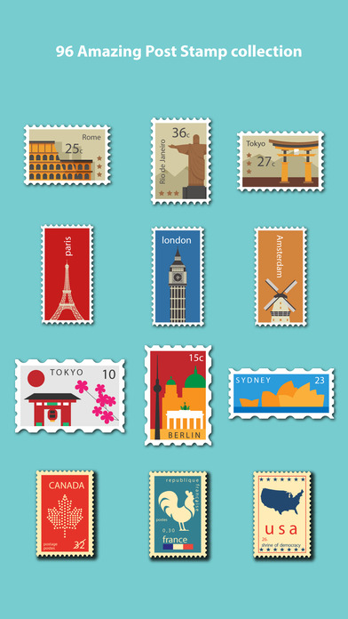 Post Stamp Sticker Pack screenshot 2