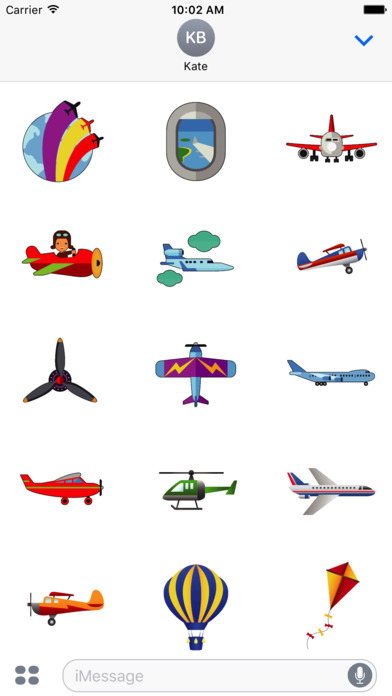 Animated Airplane Stickers screenshot 2