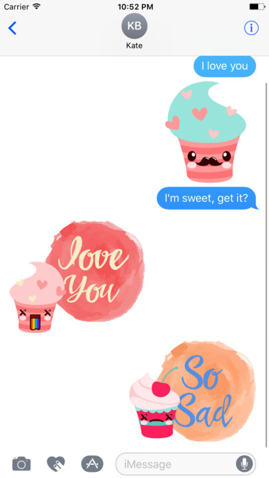 Cute CupcakeMoji screenshot 4