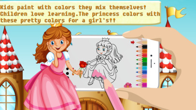 Princess Color Page 2 - Paint magic coloring book screenshot 4