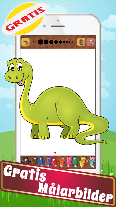 Målarbilder För Barn : Målarbok Dinosaurier screenshot 3