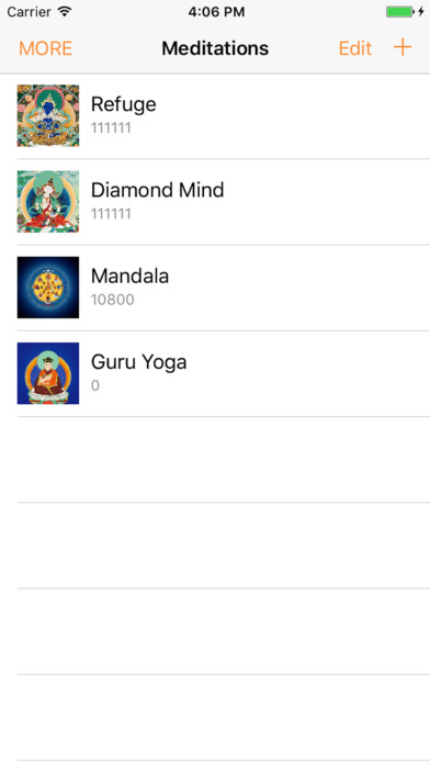 iMala - meditation tracker screenshot 2