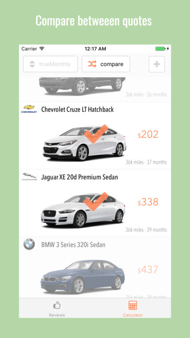 WishLease - car lease calculator and beyond screenshot 4