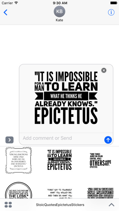 Stoic - Epictetus Quote Stickers for iMessage screenshot 4
