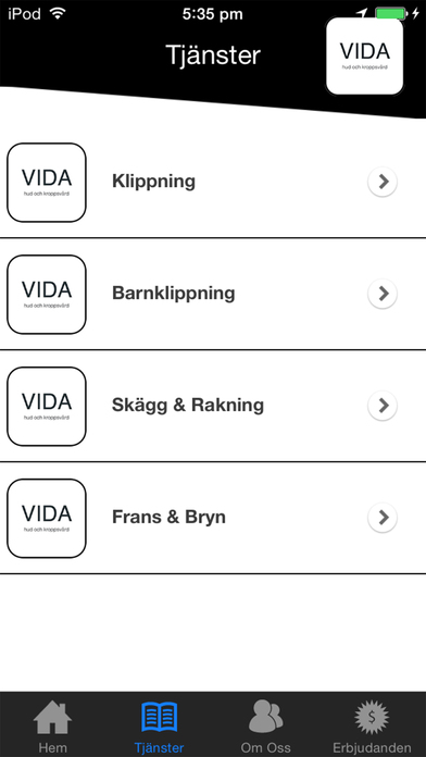 VIDA Hud & Kroppsvård screenshot 3