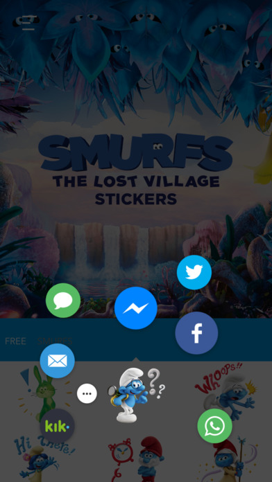 Smurfs: The Lost Village Stickers App screenshot 2