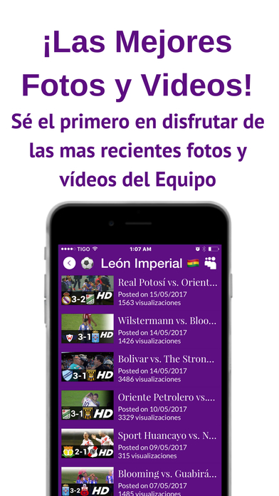 León Imperial - Futbol del Real de Bolivia screenshot 2
