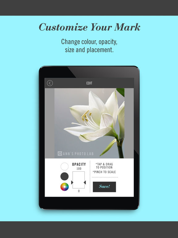 Screenshots of Watermark Studio X Free - Copyright & Trademark.s for iPad