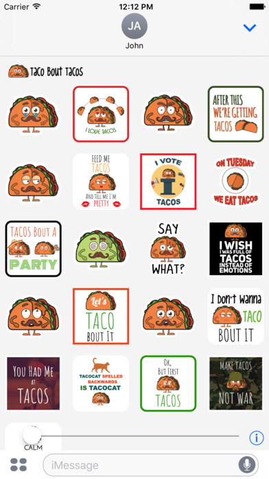 Taco Stickers for iMessage screenshot 4