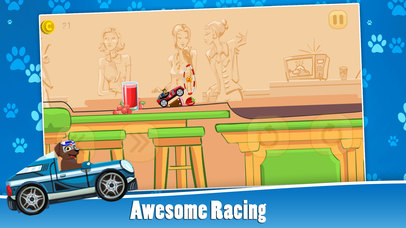 Pups PAW Rider PATROL Car Racing - Patrol The Paw screenshot 2