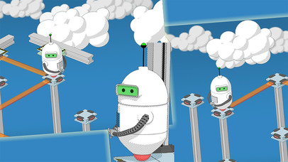 Robot Sky Escape - Kids Puzzle Challenge Game screenshot 4