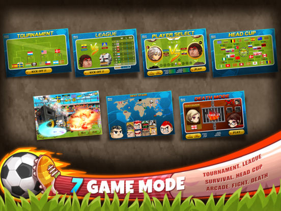 Screenshots of Head Soccer for iPad