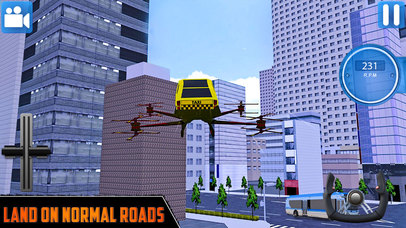 Futuristic Flying Drone Taxi Driving Simulation screenshot 2