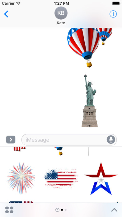 Independence Day Stickers for iMessage screenshot 4