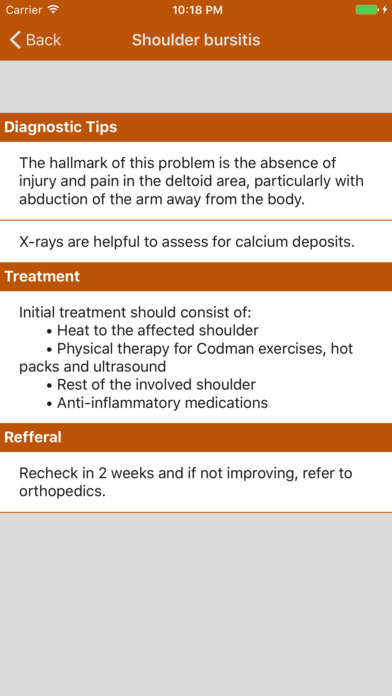 Orthopedic Referral Guidelines screenshot 3