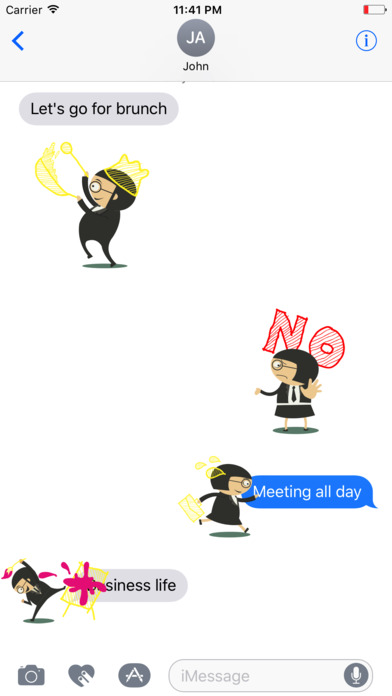 Business Man and Woman Stickers screenshot 2