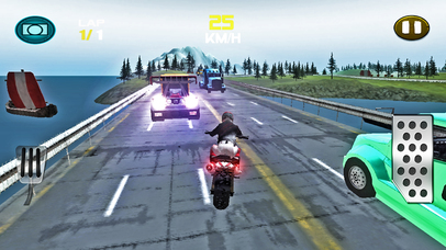 Bike Highway Traffic Rider Game screenshot 3