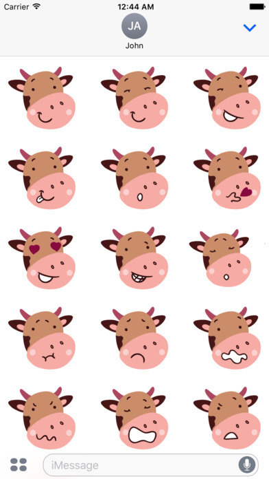 Cow Emotion Sticker screenshot 3