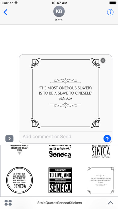 Stoic - Seneca Quote Stickers for iMessage screenshot 4