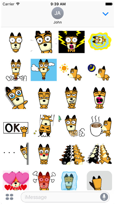 TF-Dog Animation 6 Stickers screenshot 2