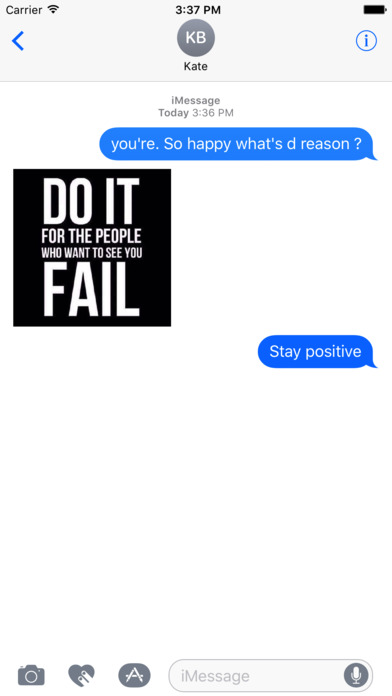 Motivational Sticker for iMessage screenshot 2