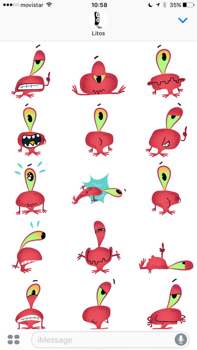 Alien Invasion iMessage Sticker Pack by Litosfera screenshot 2