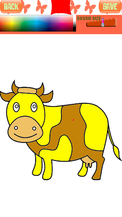 Little Cows Learning And Coloring Pages Games screenshot 2