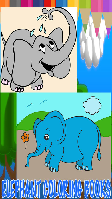 Elephant Mammoth Zoo Coloring Book screenshot 4