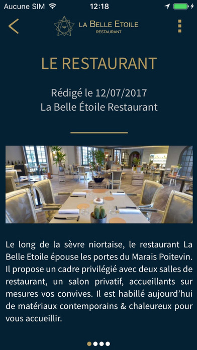La Belle Étoile Restaurant screenshot 3