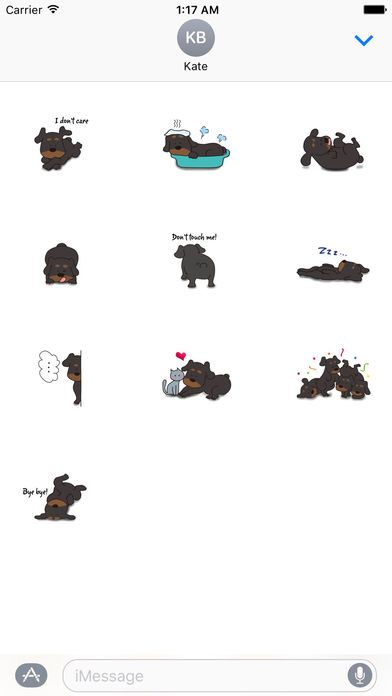 Rottweiler Dog - Rottiemoji Sticker screenshot 3