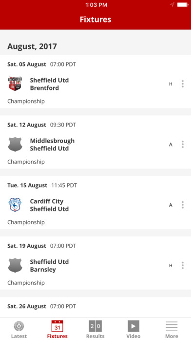 Sheffield United Official App screenshot 2