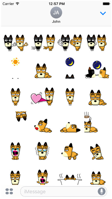 TF-Dog Animation 7 Stickers screenshot 2