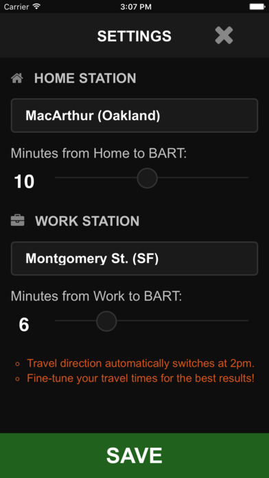 BART O'Clock screenshot 2