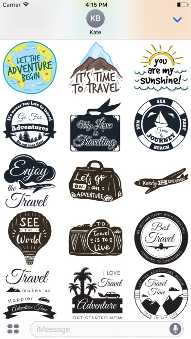 Let's go Travel - Sticker Pack for iMessage screenshot 3