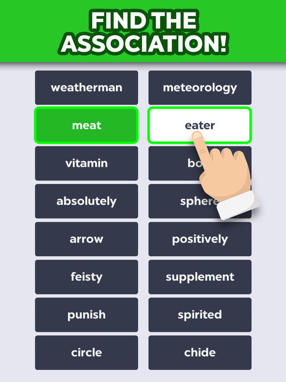 Screenshots of Word to Word - A fun and addictive word association brain game for iPad