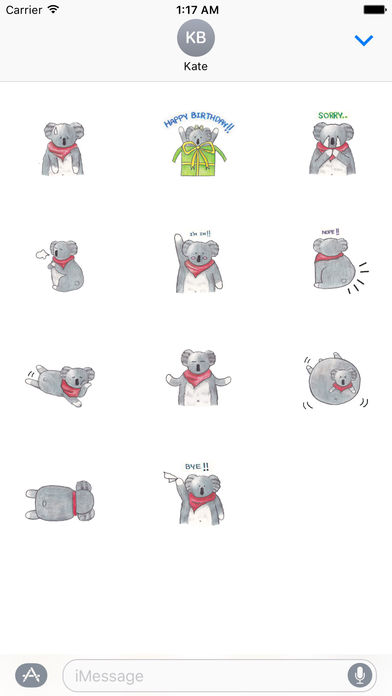 Cute Chubby Koala Sticker screenshot 3
