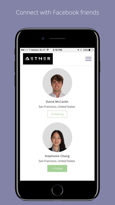 Aether - Share Travel Plans screenshot 2