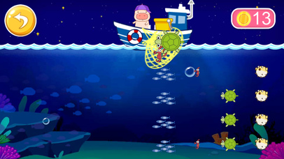 粉红小猪爱钓鱼－钓鱼游戏 screenshot 2