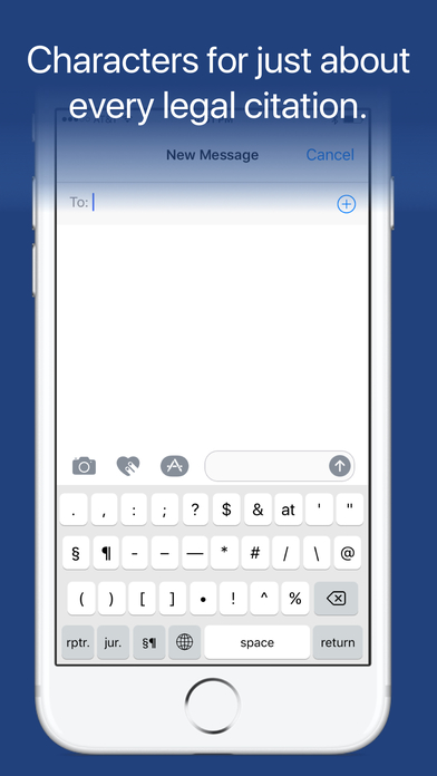 Legal CiteRef Keyboard for iPhone screenshot 3