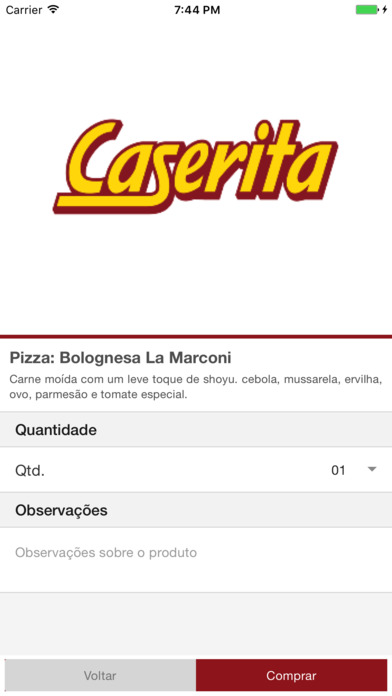 Pizzaria Caserita screenshot 2