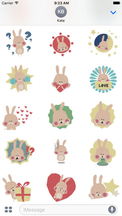 Cute Paper Cutout Rabbit screenshot 2