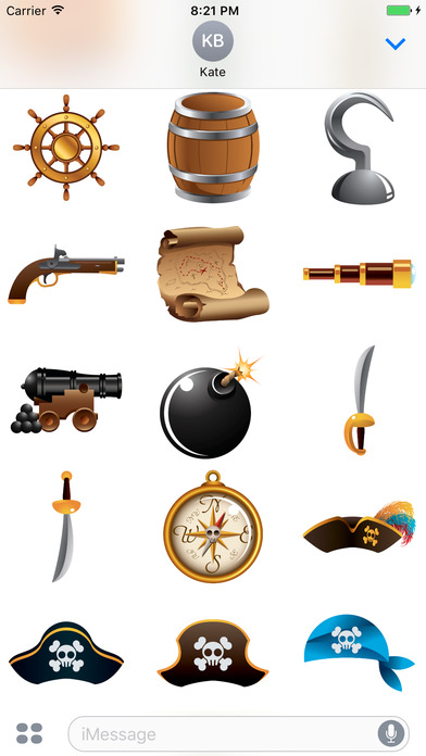 Piratemoji - Pirate Stickers screenshot 3
