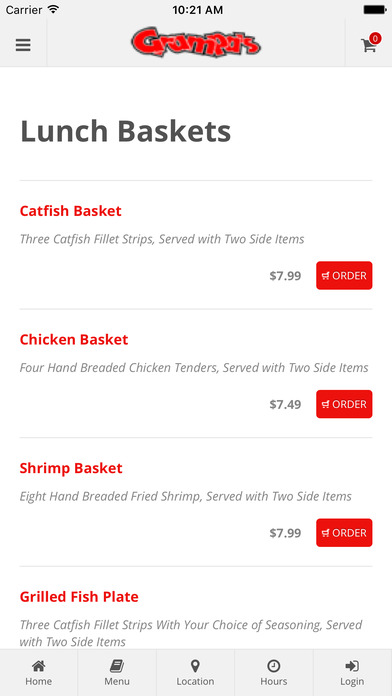 Grampa's Catfish & Seafood Online Ordering screenshot 3