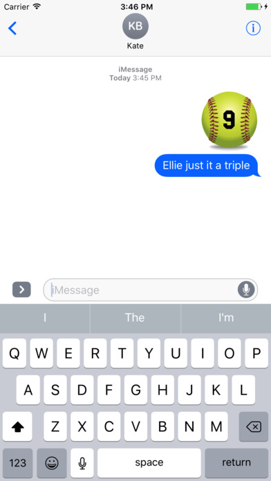 Softball Emojis Numbers Eddition screenshot 3